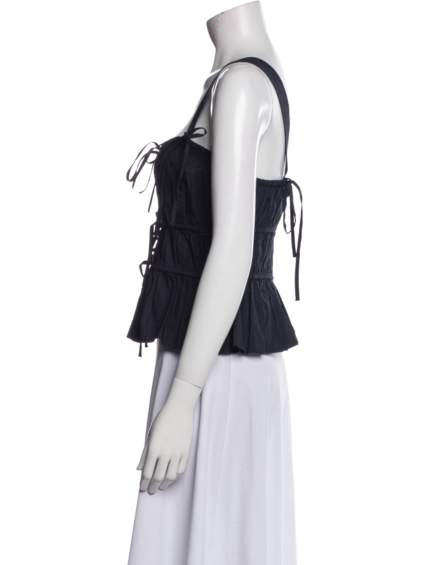 Ulla Johnson Square Neckline Sleeveless Crop Top